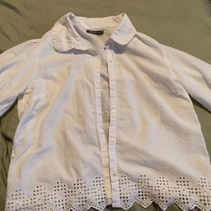 White Suzy shier blouse large
